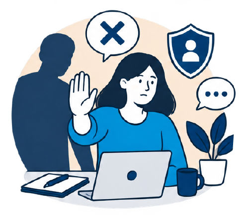 Sexuelle Belästigung Handzeichnung